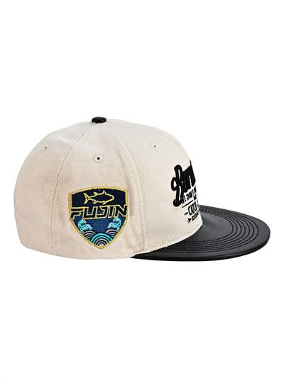 Fujin BTW Leather Visor Şapka Dirty White