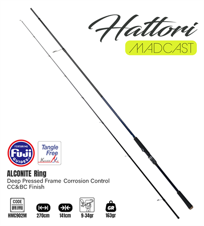 Fujin Madcast 270cm 9-34gr Spin Kamışı