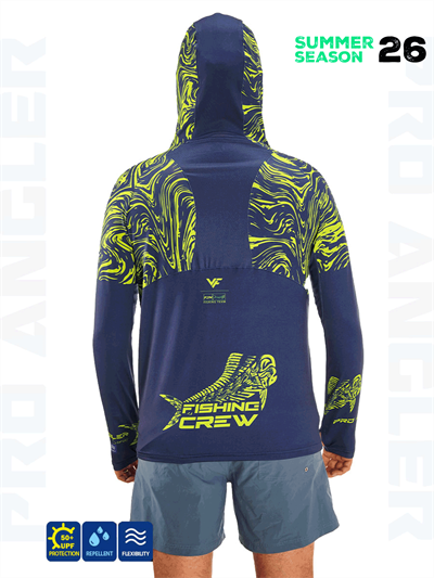 Fujin Pro Angler S26 Hooded Izohips Blue Green