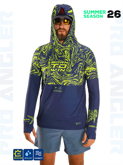 Fujin Pro Angler S26 Hooded Izohips Blue Green