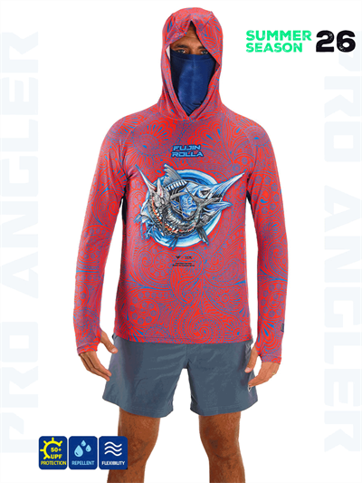 Fujin Rolla S26 Buff&Hoodie Swordfish Red