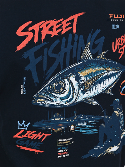 Fujin S26 Street Fishing T-Shirt Dark Navy