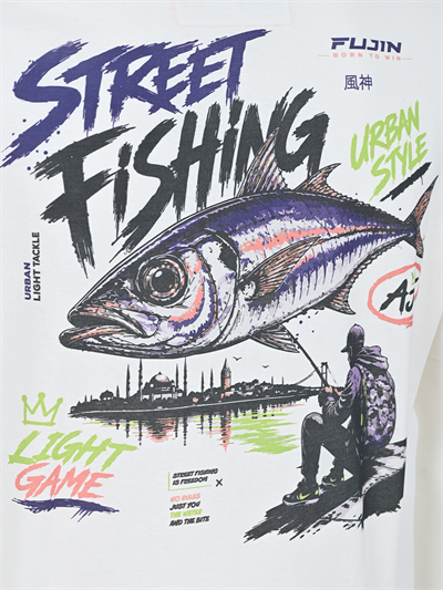Fujin S26 Street Fishing T-Shirt Ecru
