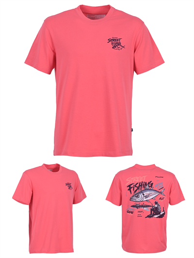 Fujin S26 Street Fishing T-Shirt Scarlet