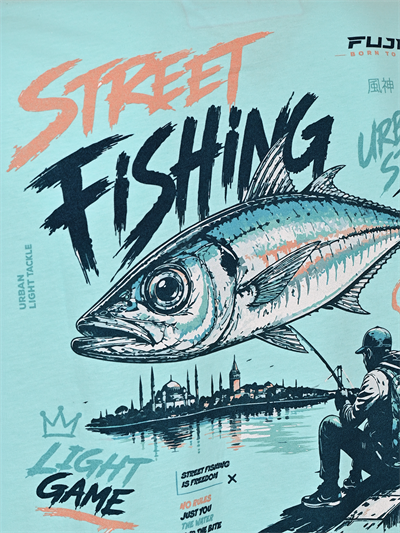 Fujin S26 Street Fishing T-Shirt Turquoise