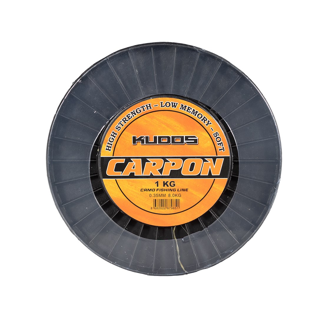 KUDOS CARPON CAMO 0.35MM 1 KG BOBİN MİSİNA