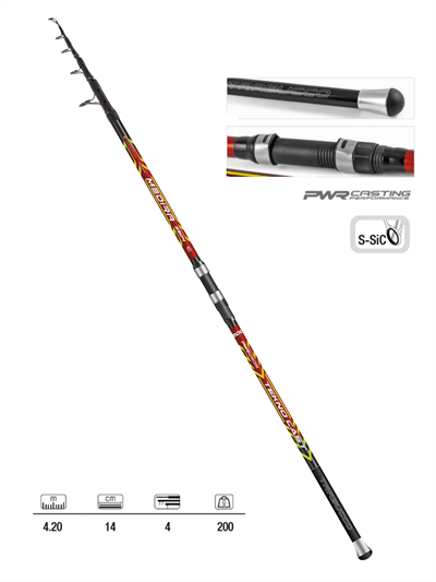 Trabucco Medira Tekno Cast Surf 420cm 200gr Teleskopik Surf Kamışı