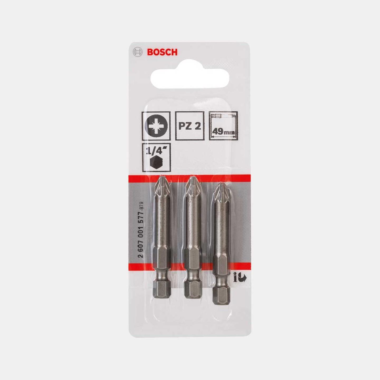 BOSCHBosch ExtraHard VidalamaUcu PZ2*49 mm 3'lüBosch ExtraHard VidalamaUcu PZ2*49 mm 3'lüBosch ExtraHard VidalamaUcu PZ2*49 mm 3'lü