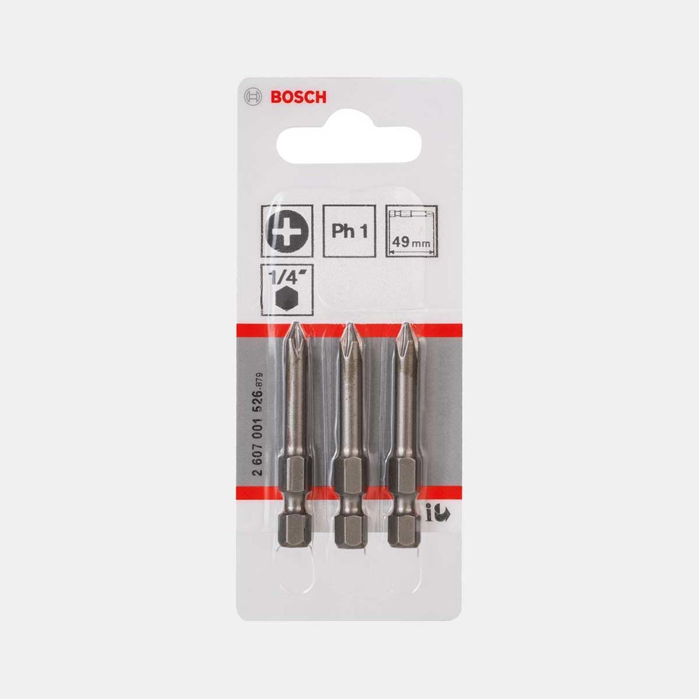 BOSCHBosch ExtraHard VidalamaUcu PH1*49 mm 3'lüBosch ExtraHard VidalamaUcu PH1*49 mm 3'lüBosch ExtraHard VidalamaUcu PH1*49 mm 3'lü