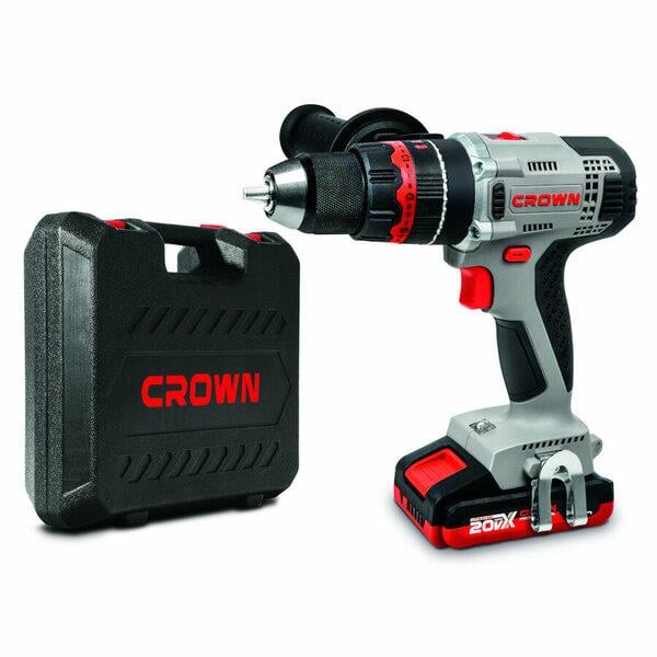 CROWN AKÜLÜ DARBELİ MATKAP 20V-2Ah CT21075HMX-2 BMC