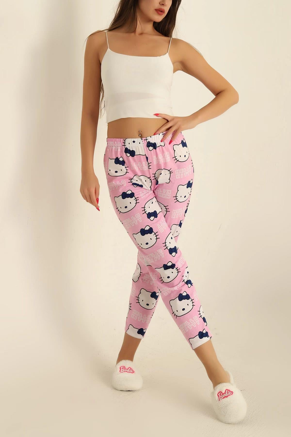 Hello Kİtty Baskılı Pijama Pembe