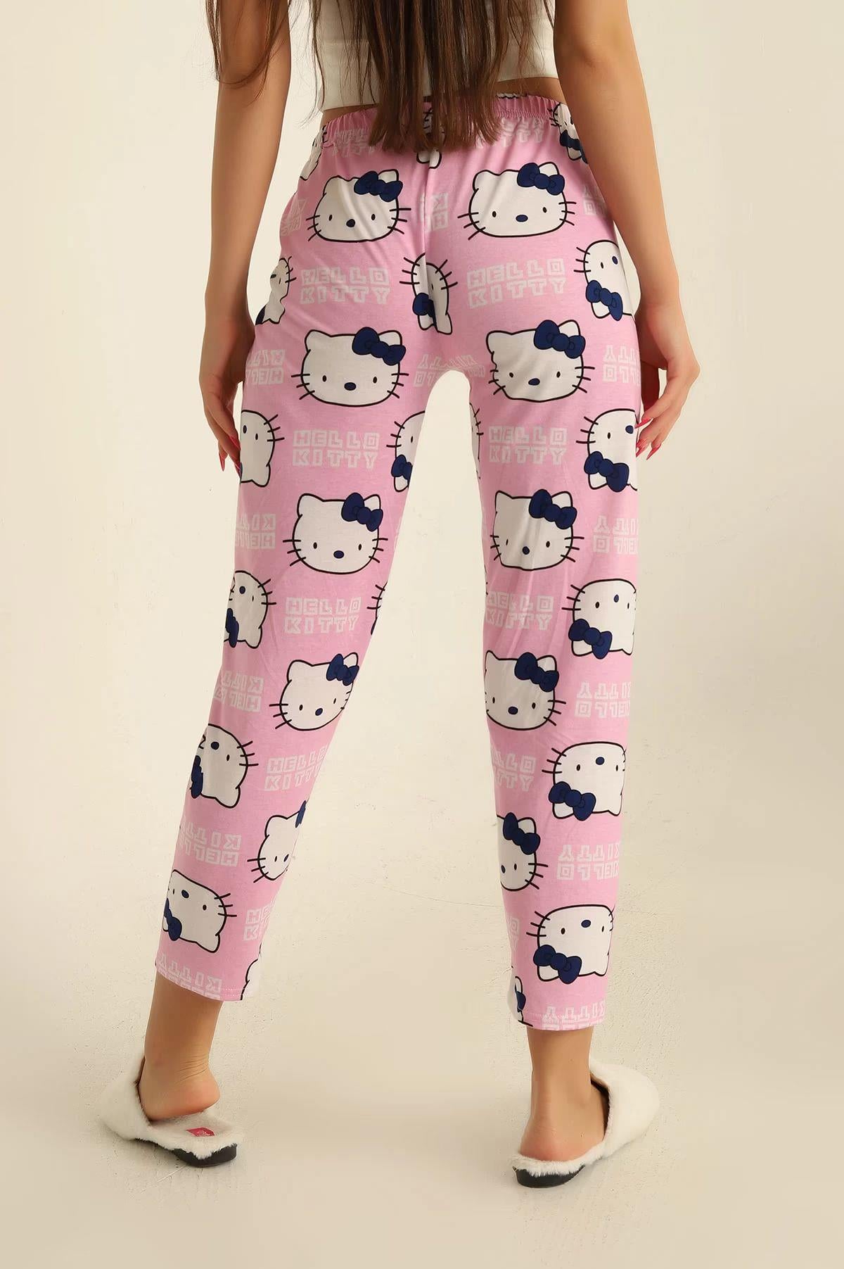 Hello Kİtty Baskılı Pijama Pembe