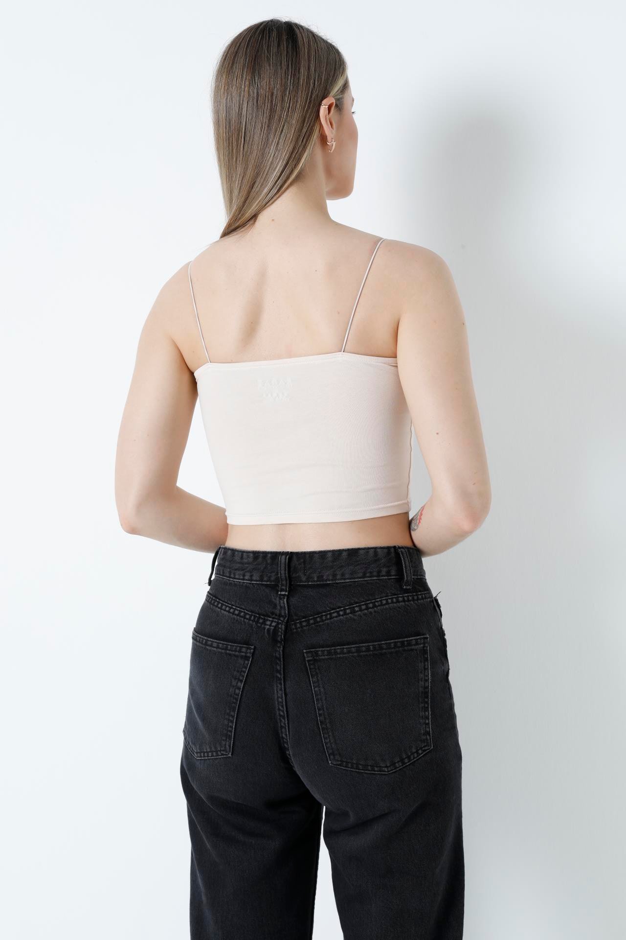 Kısa Crop Atlet Ten