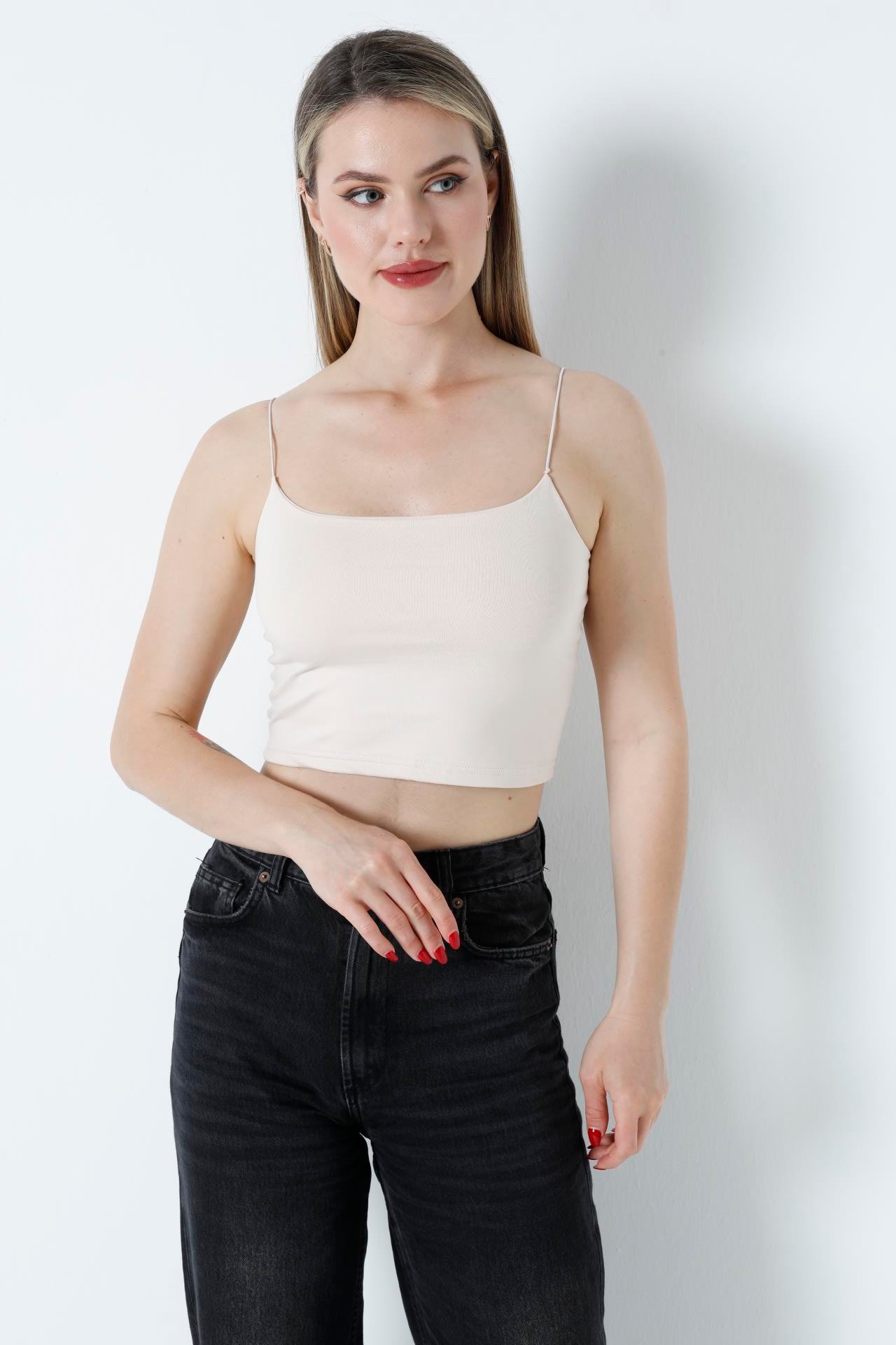 Kısa Crop Atlet Ten