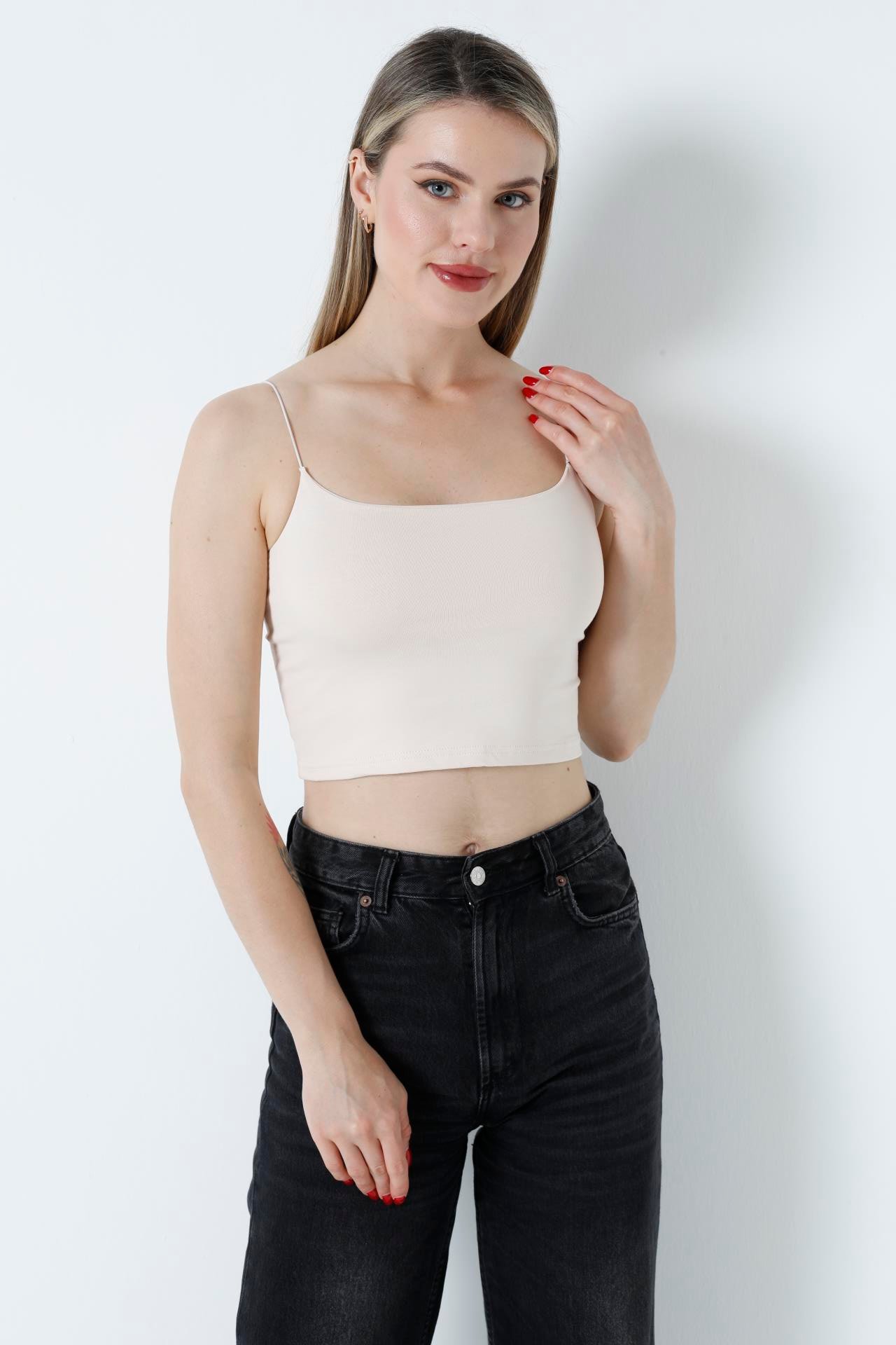Kısa Crop Atlet Ten