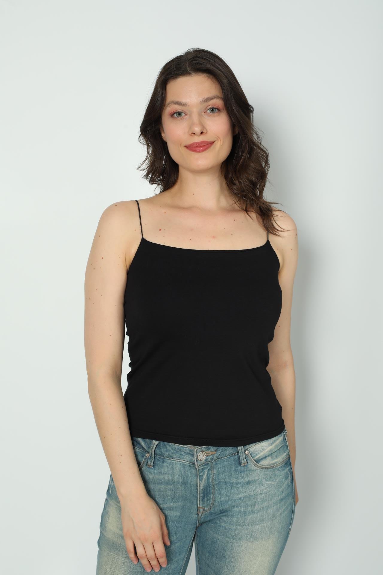 Uzun Crop Atlet Siyah