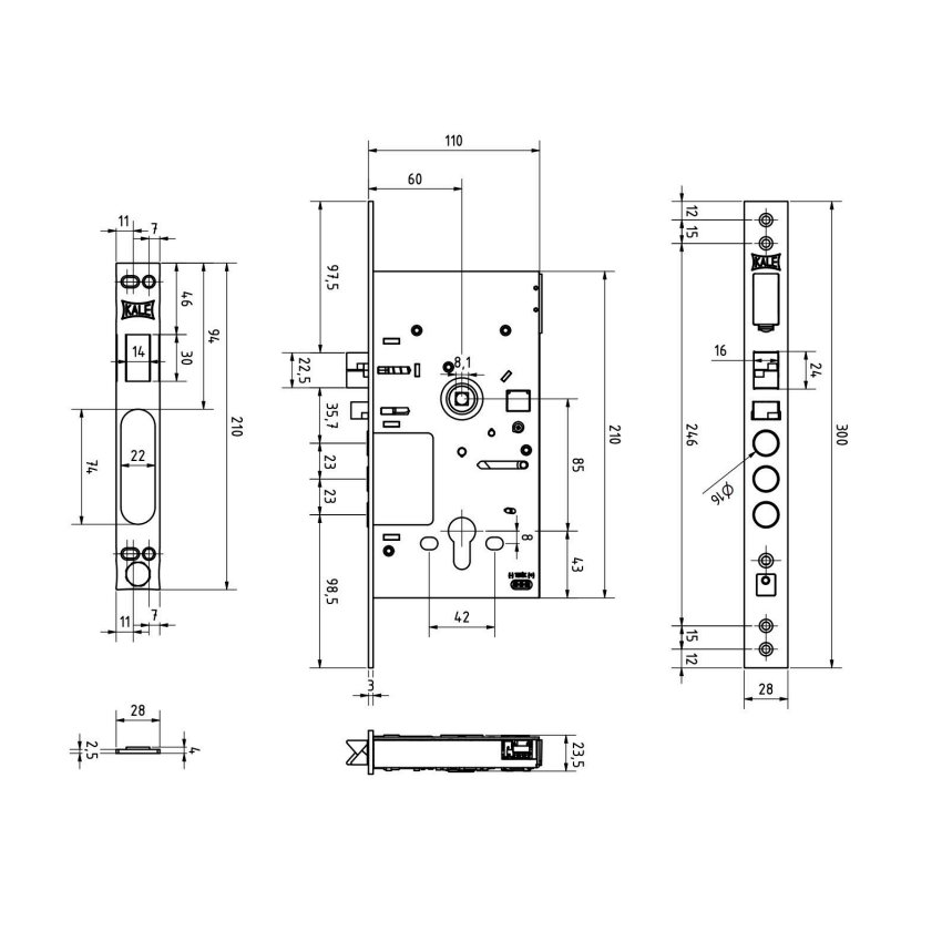 Kale 252 EM Akıllı Çelik Kapı Kilidi