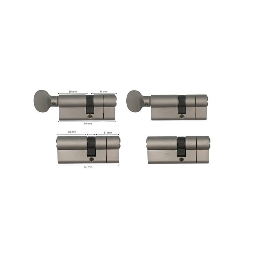Multlock MTL300 Derin Tuzaklı 7 şifreli Barel 4 LÜ SET 69 mm (Dubleks Daireler İçin) 