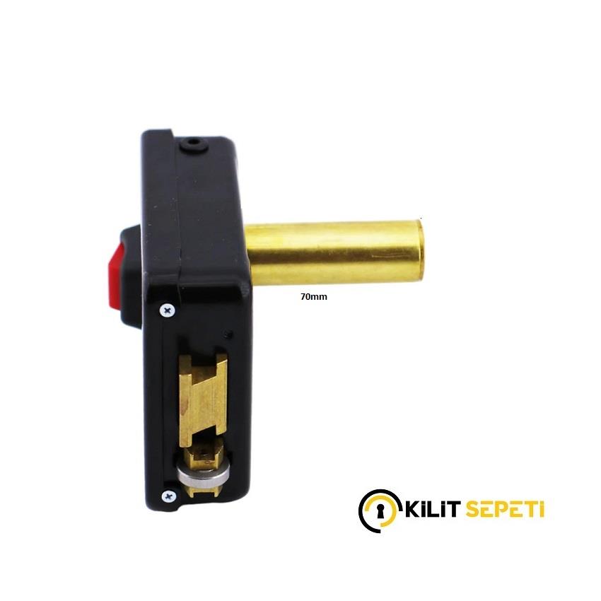 Otomatsan Elektrikli Kapı Kilidi Siyah (70MM)
