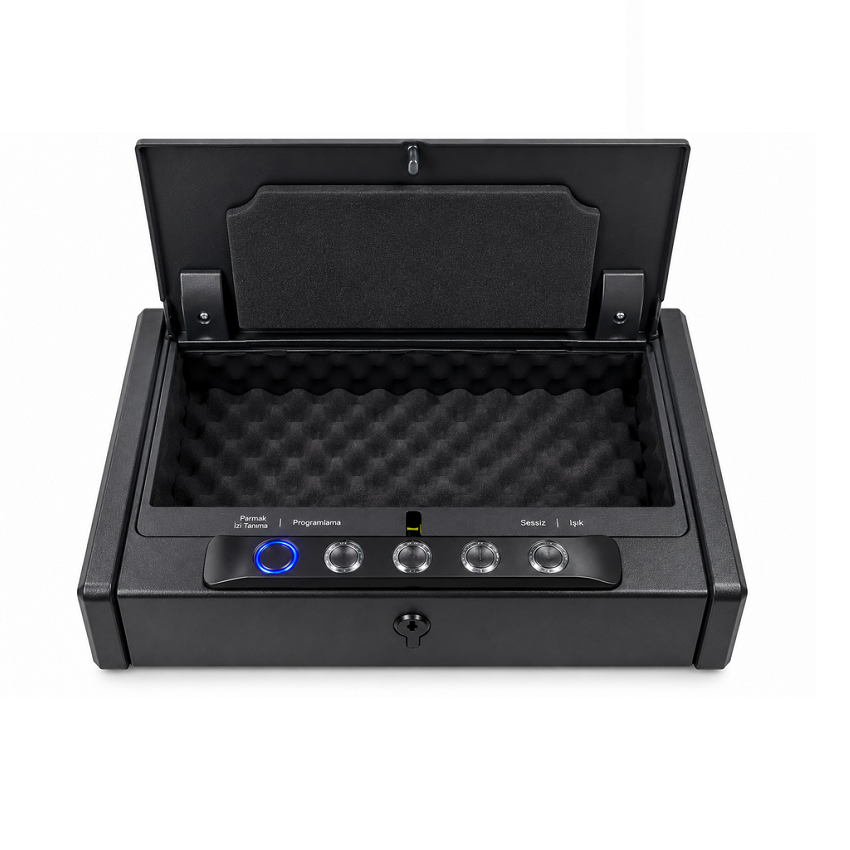X-BAY XB-1000 Parmak İzli Çelik Tabanca Kasası