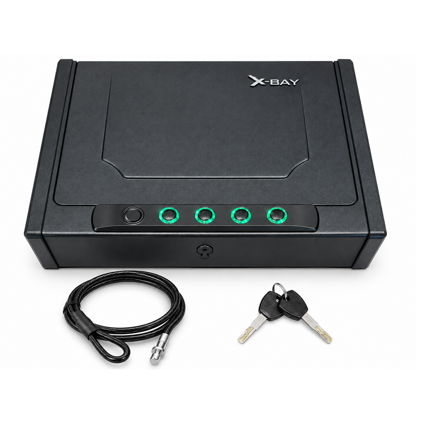 X-BAY XB-1000 Parmak İzli Çelik Tabanca Kasası