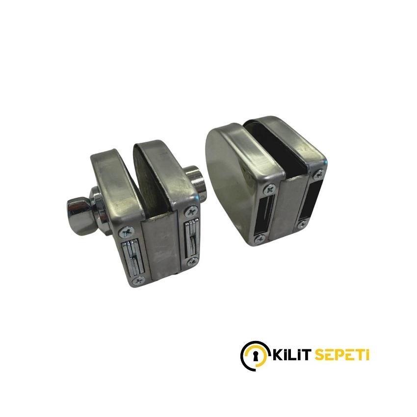 Yuma Çift Kanat Cam Kapı Kilidi YM-745