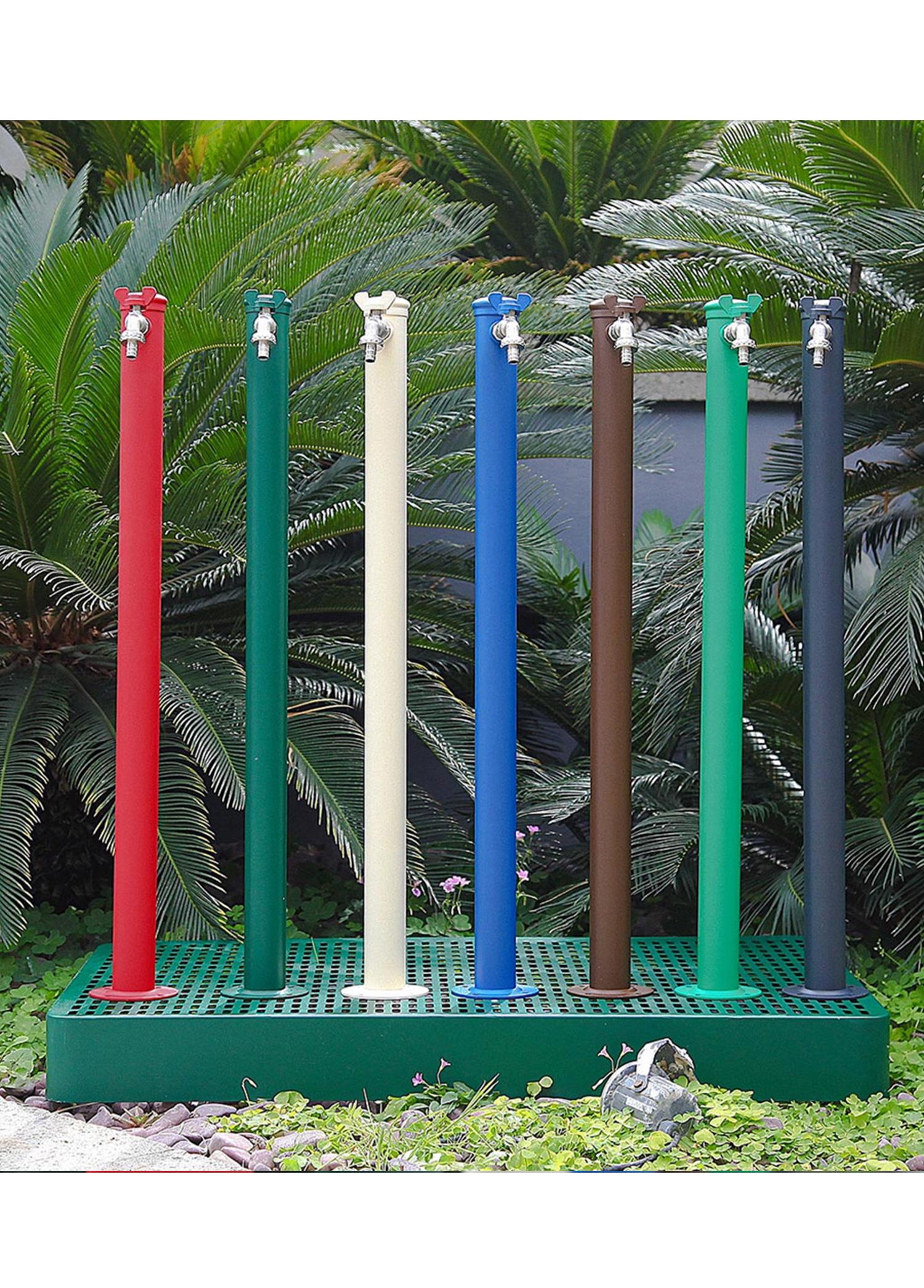 Bahçe Çeşmesi Yuvarlak Açık Yeşil 5*17*86cm