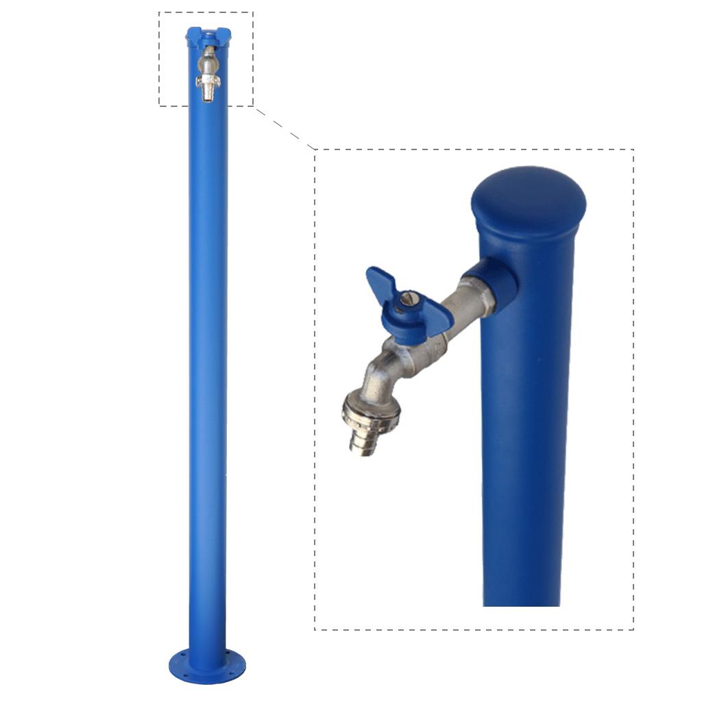 Bahçe Çeşmesi Yuvarlak Mavi 5*17*86cm