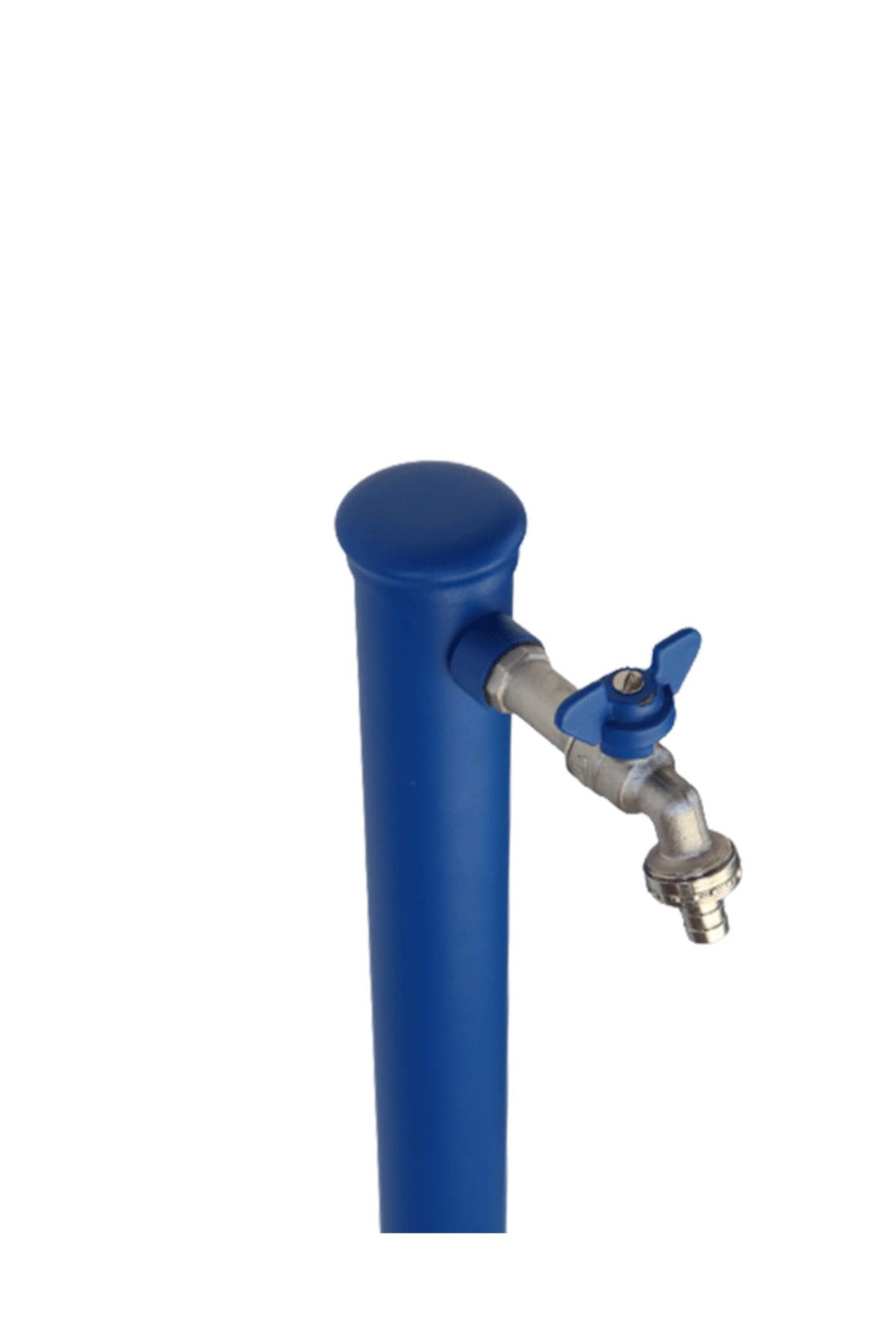 Bahçe Çeşmesi Yuvarlak Mavi 5*17*86cm