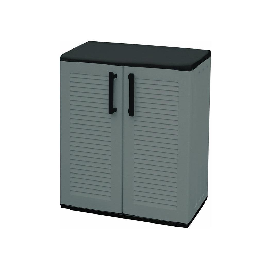 Easy İki Kapaklı Yarım Boy Plastik Bahçe Dolabı E71/BP
