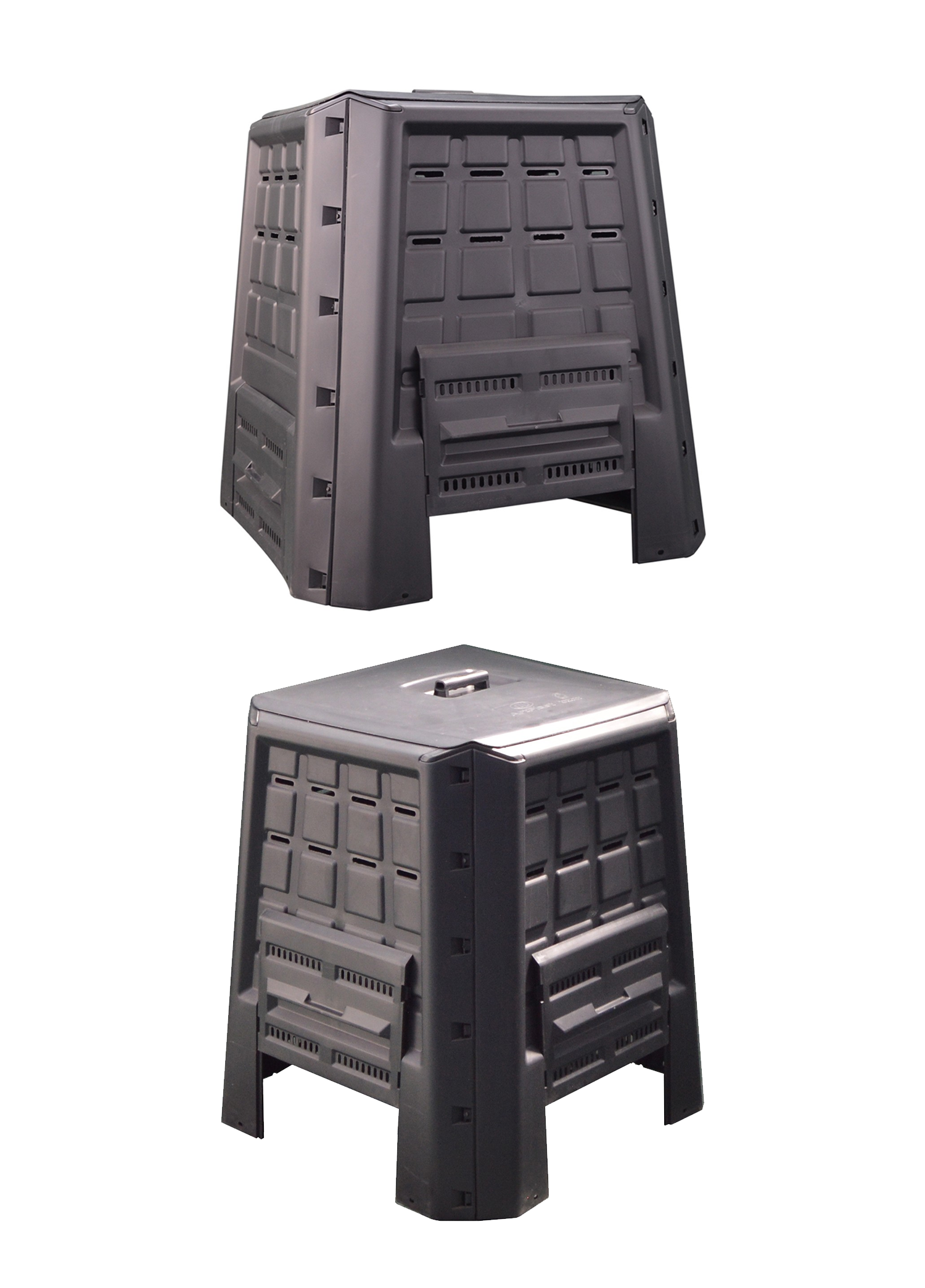 Kompost/Organik Gübre Kutusu 380 LT 80X80x82 - SİYAH