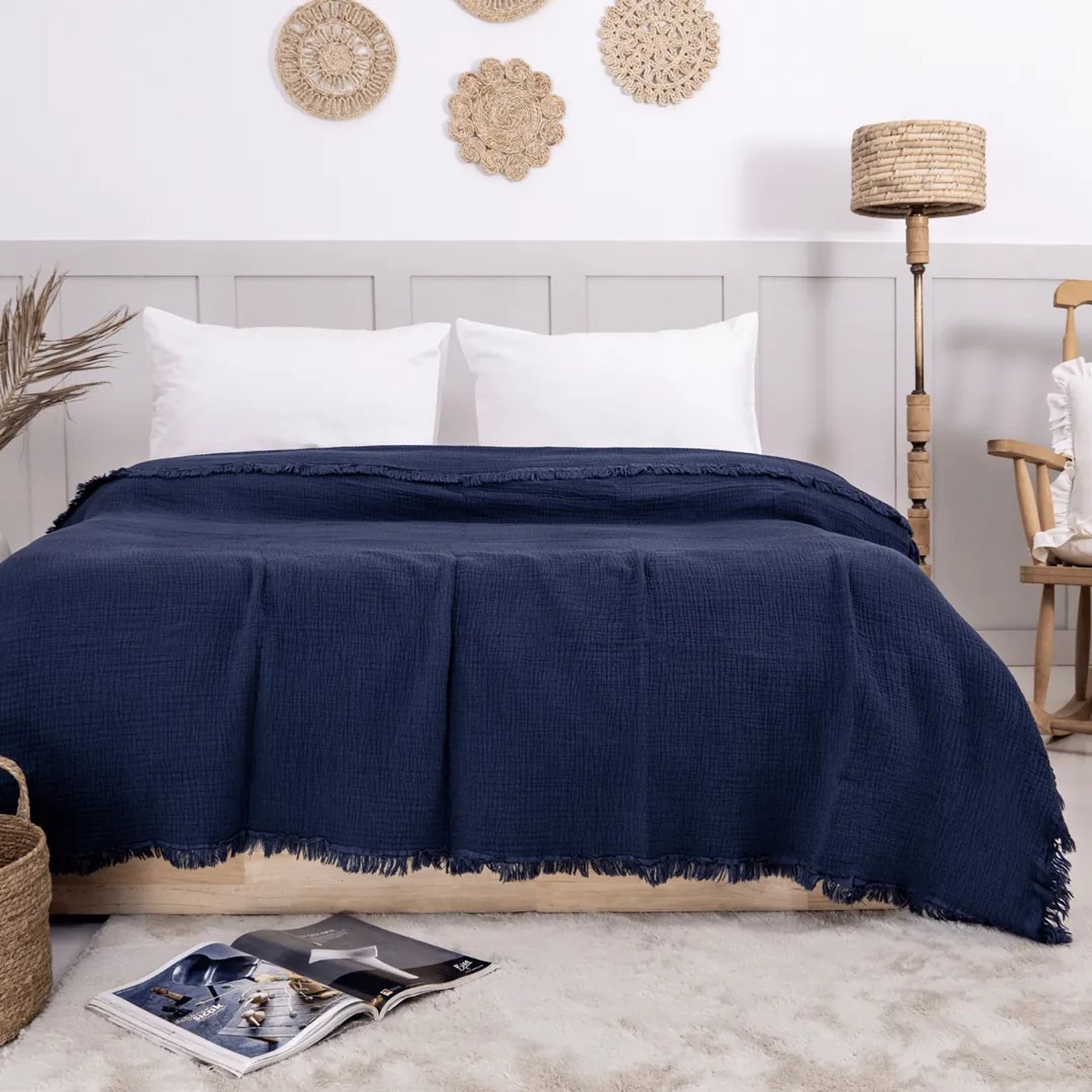 Müslin Yatak Örtüsü Ocean Breathe