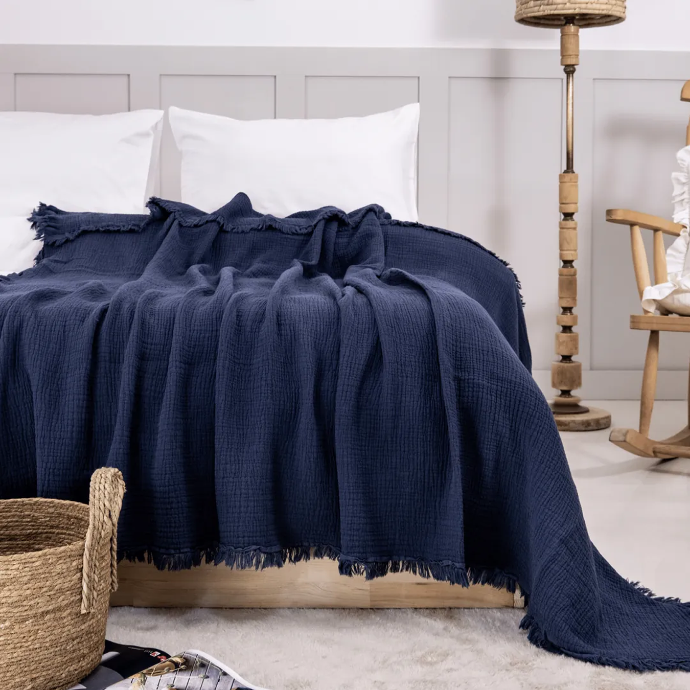 Müslin Yatak Örtüsü Ocean Breathe