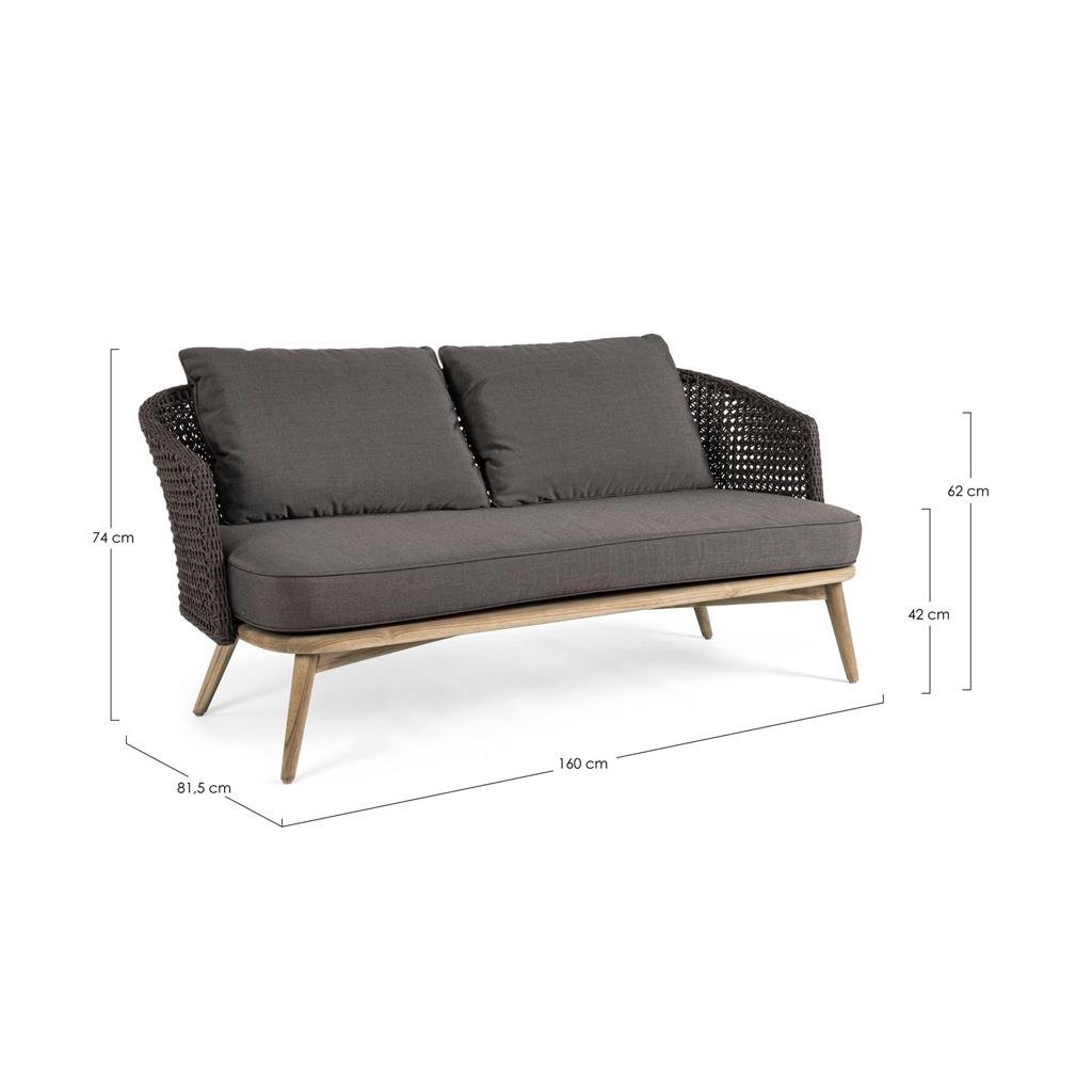 Ninfa Siyah iki/üç Kişilik Koltuk