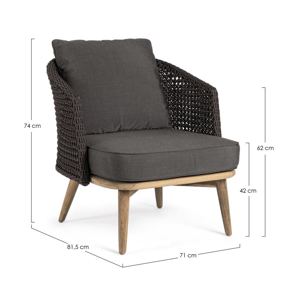 Ninfa Siyah Tek Kişilik Koltuk