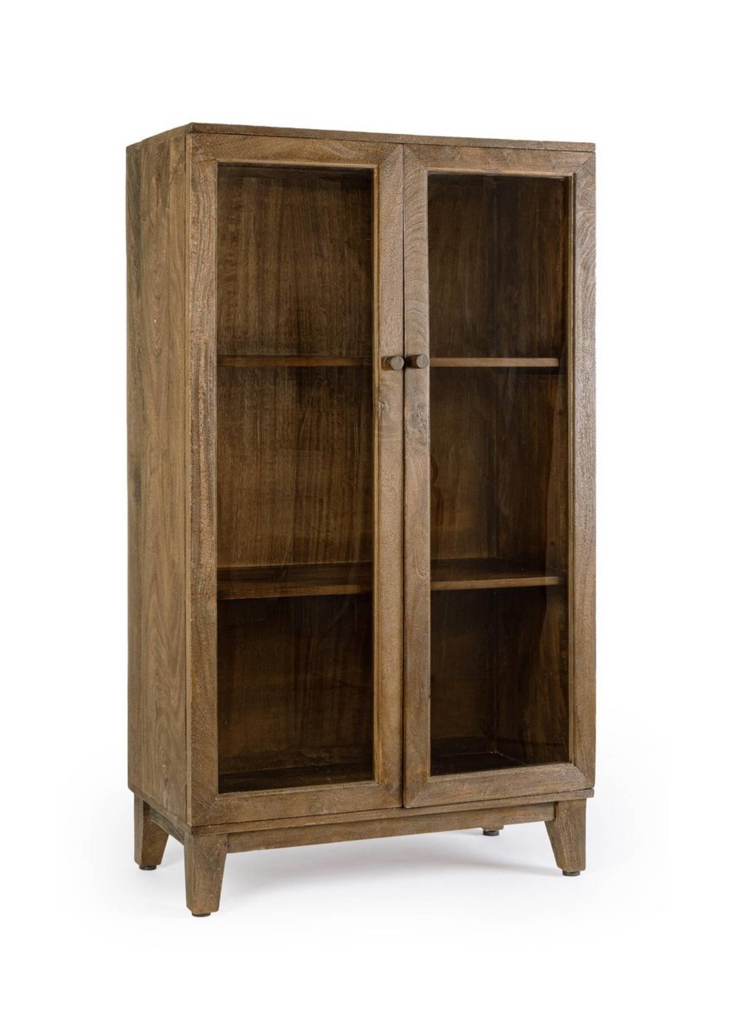 Remington Cam Kapaklı Ahşap Dolap