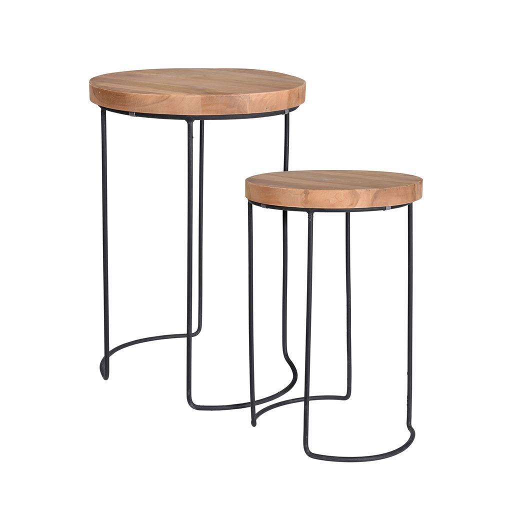 Sehpa Takımı Teak 2 Parçalı