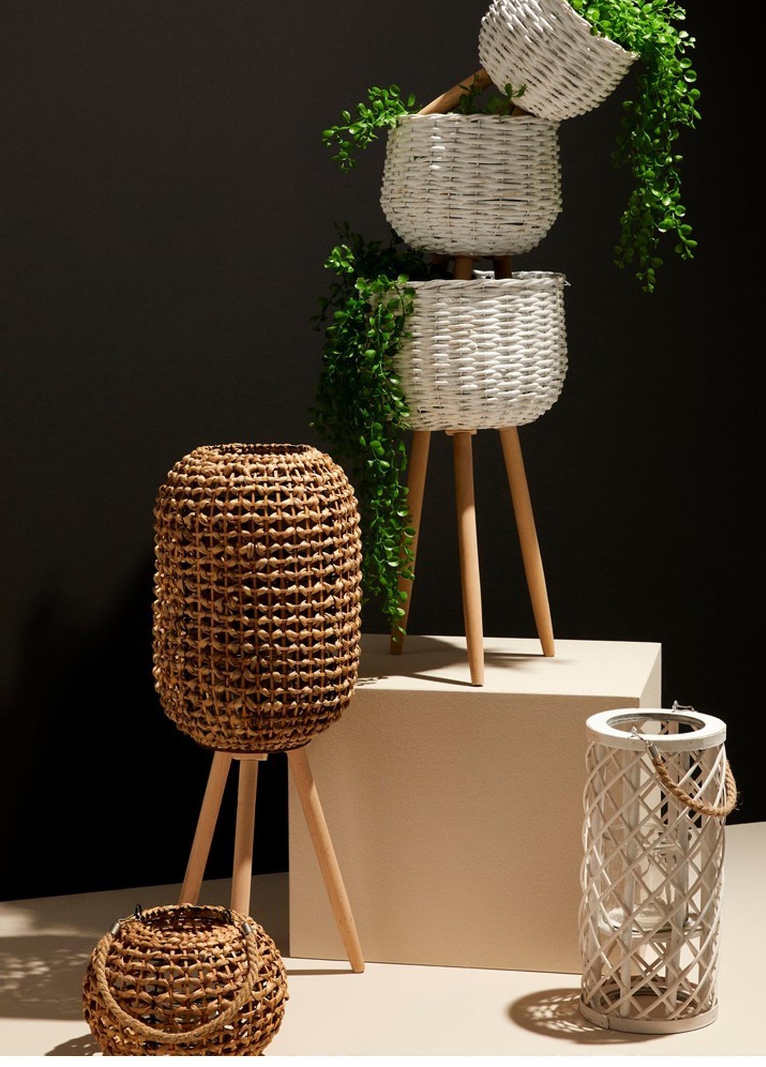 Silves Beyaz L Dekoratif Fener Mumluk 