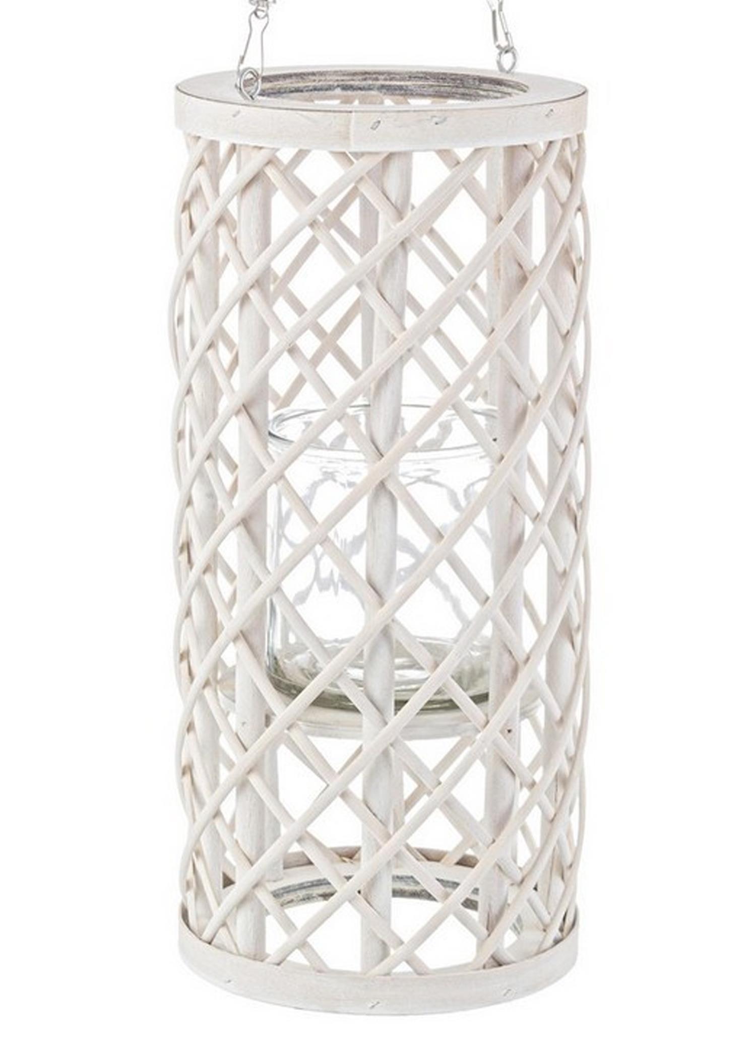 Silves Beyaz L Dekoratif Fener Mumluk 