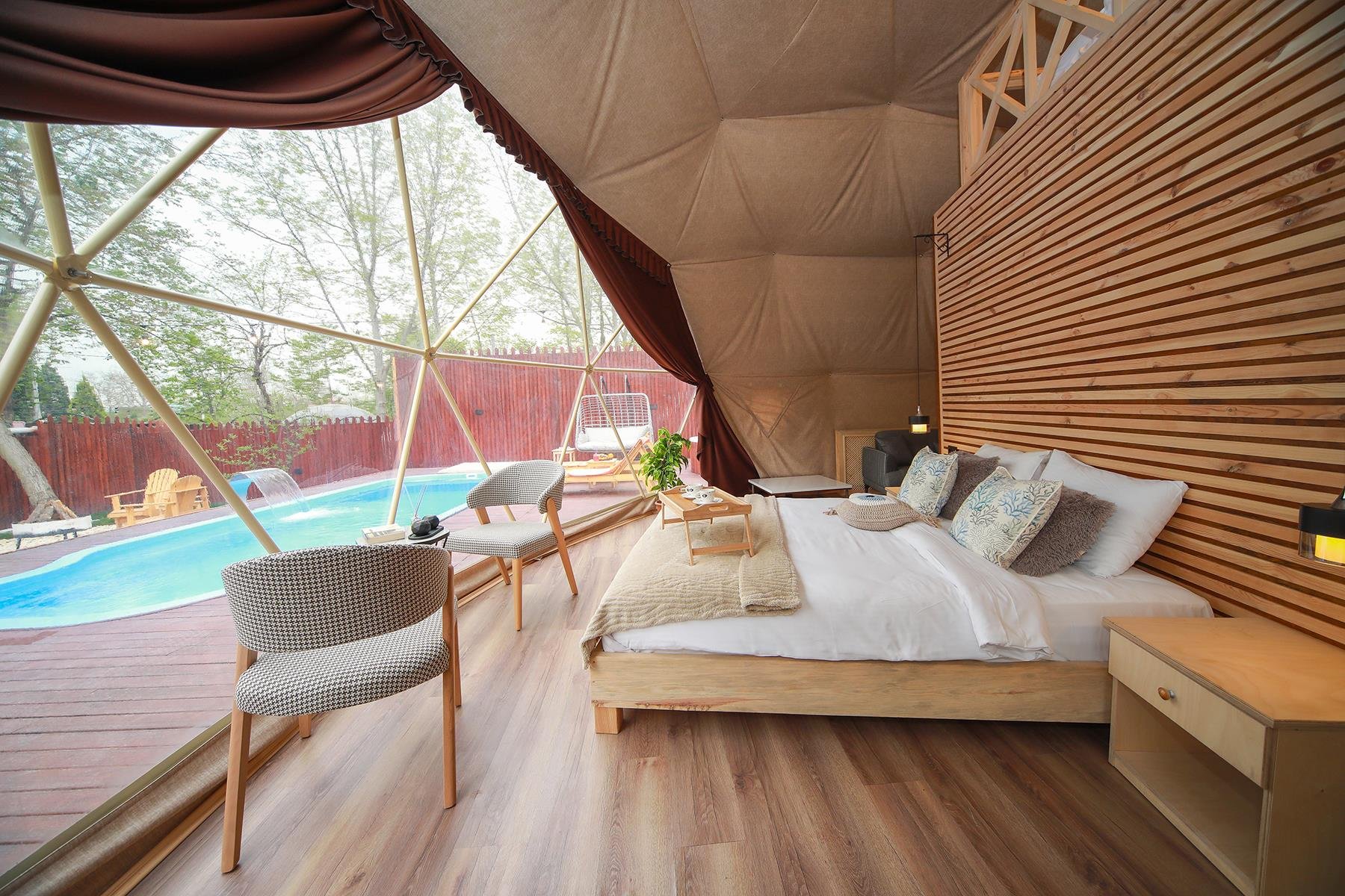 Noniva 8m. Glamping Çelik Dome