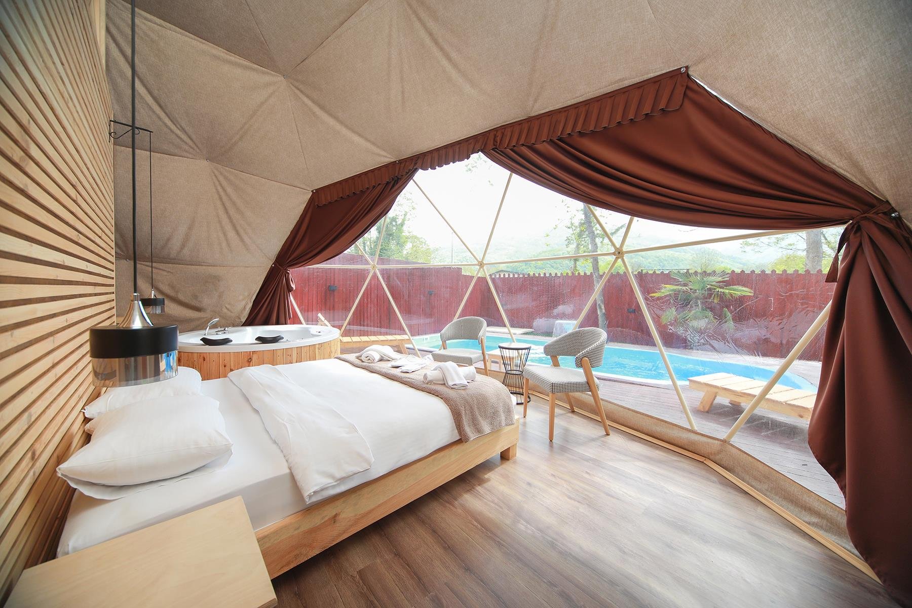 Noniva 8m. Glamping Çelik Dome