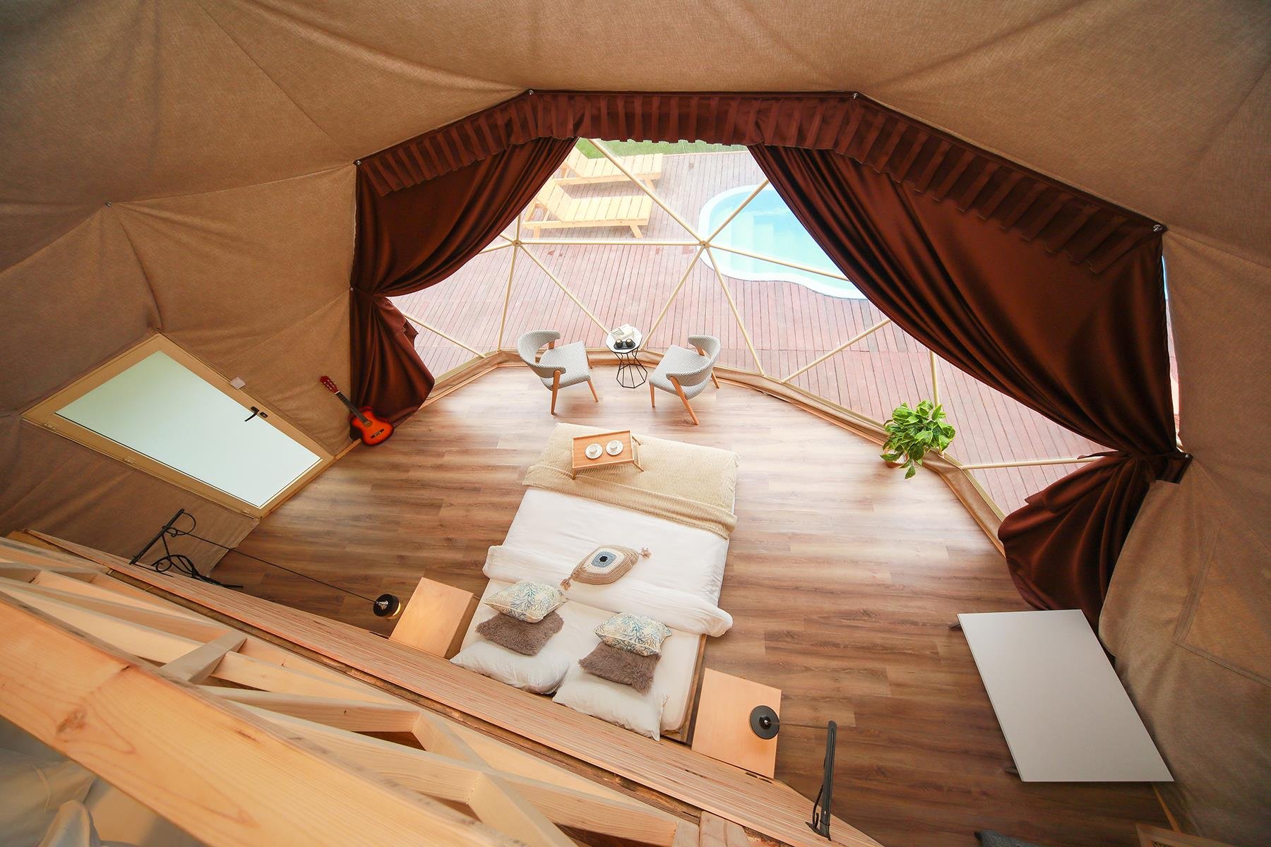 Noniva 8m. Glamping Çelik Dome