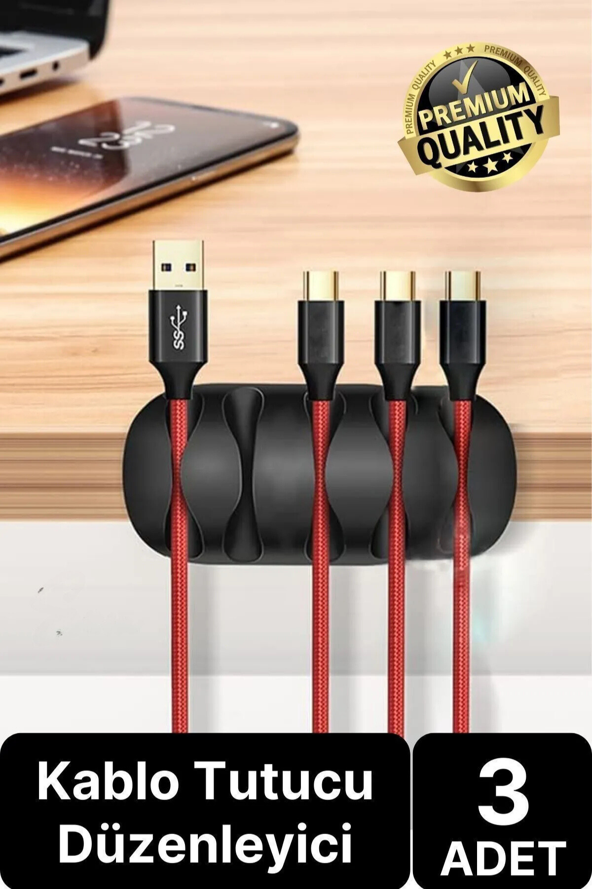 2 Adet 5 Kanallı Kablo Tutucu Sabitleyici Düzenleyici Yapışkanlı Toplayıcı Gizleyici Bant Klips Fiş