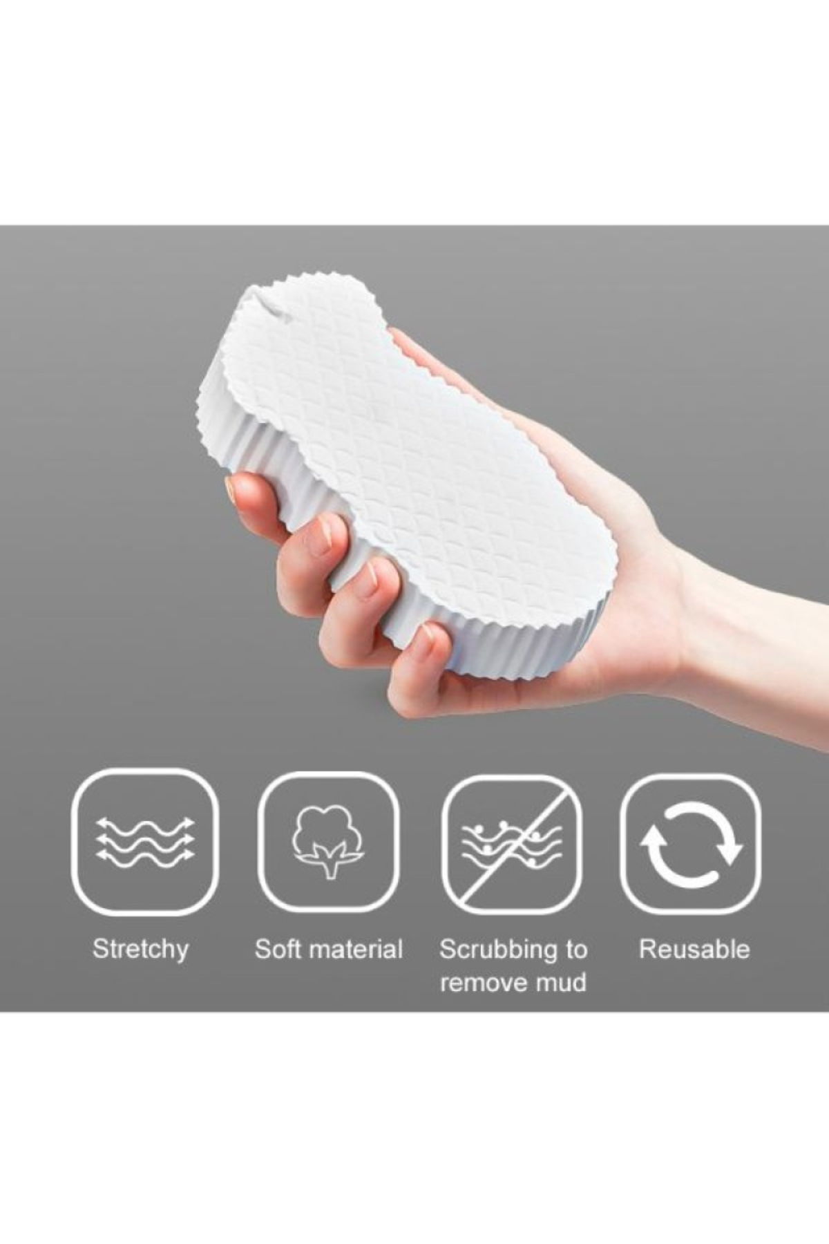 Banyo Lifi ve Bebek Peeling Süngeri - Dayanıklı ve Uzun Ömürlü Çok Amaçlı Sünger Slikon