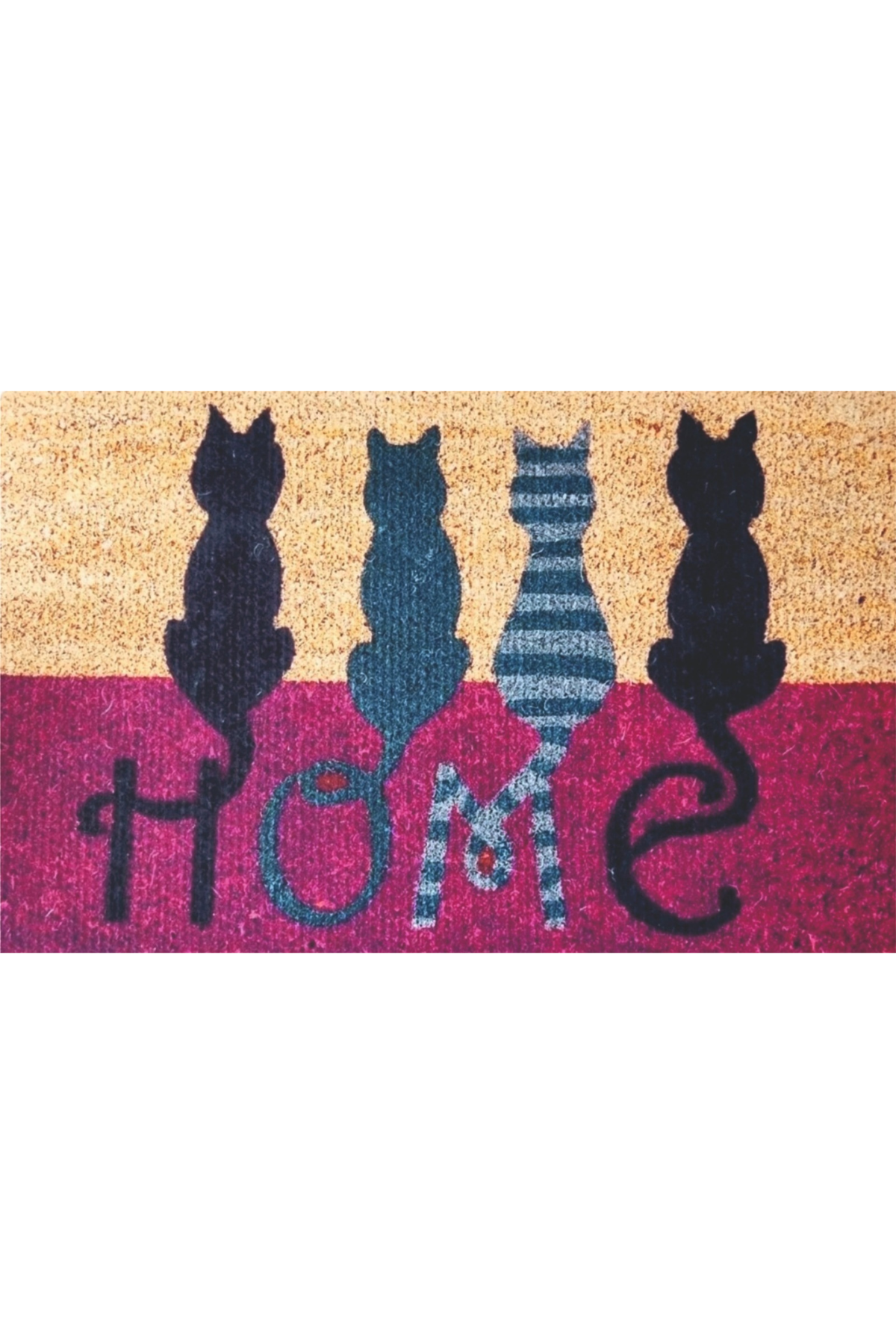 Home Yazılı Kedili Paspas, Dijital Baskılı Paspas, Kapı Önü Paspası, 45*70