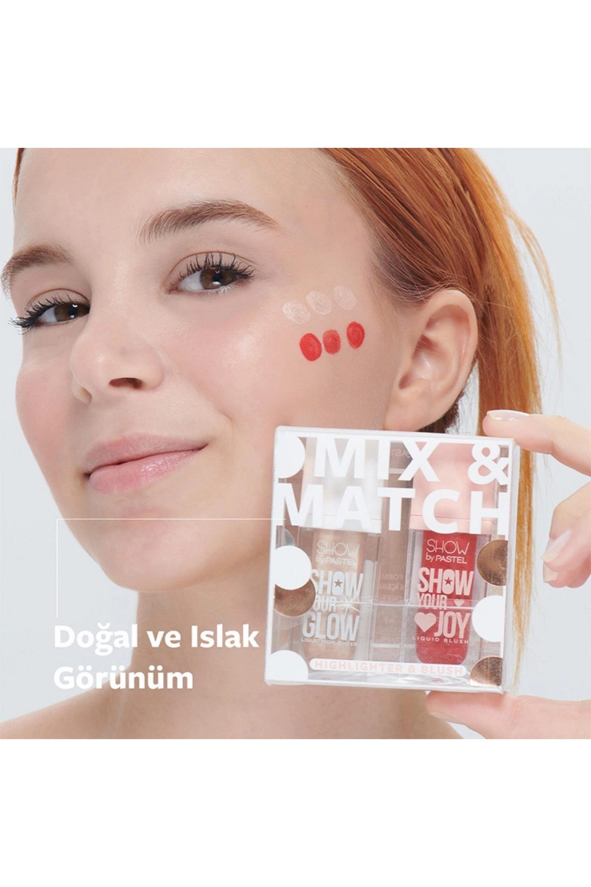 Mix & Match Glow Liquid Highlighter 72 & Joy Liquid Blush 55 Pastel