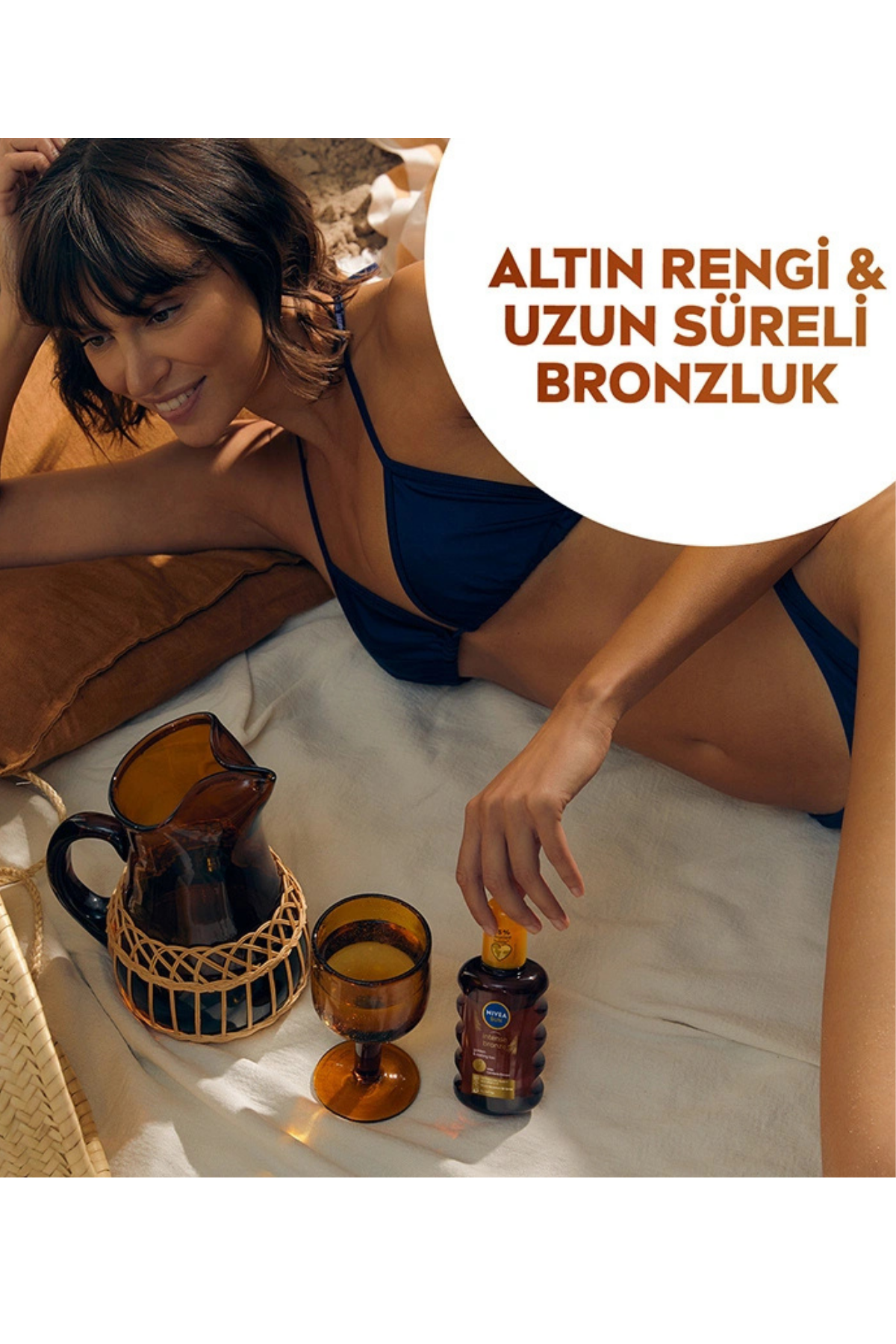 Nivea Sun SPF6 Karoten Özlü Yoğun Bronzlaştırıcı Güneş Yağı Sprey 200 ml