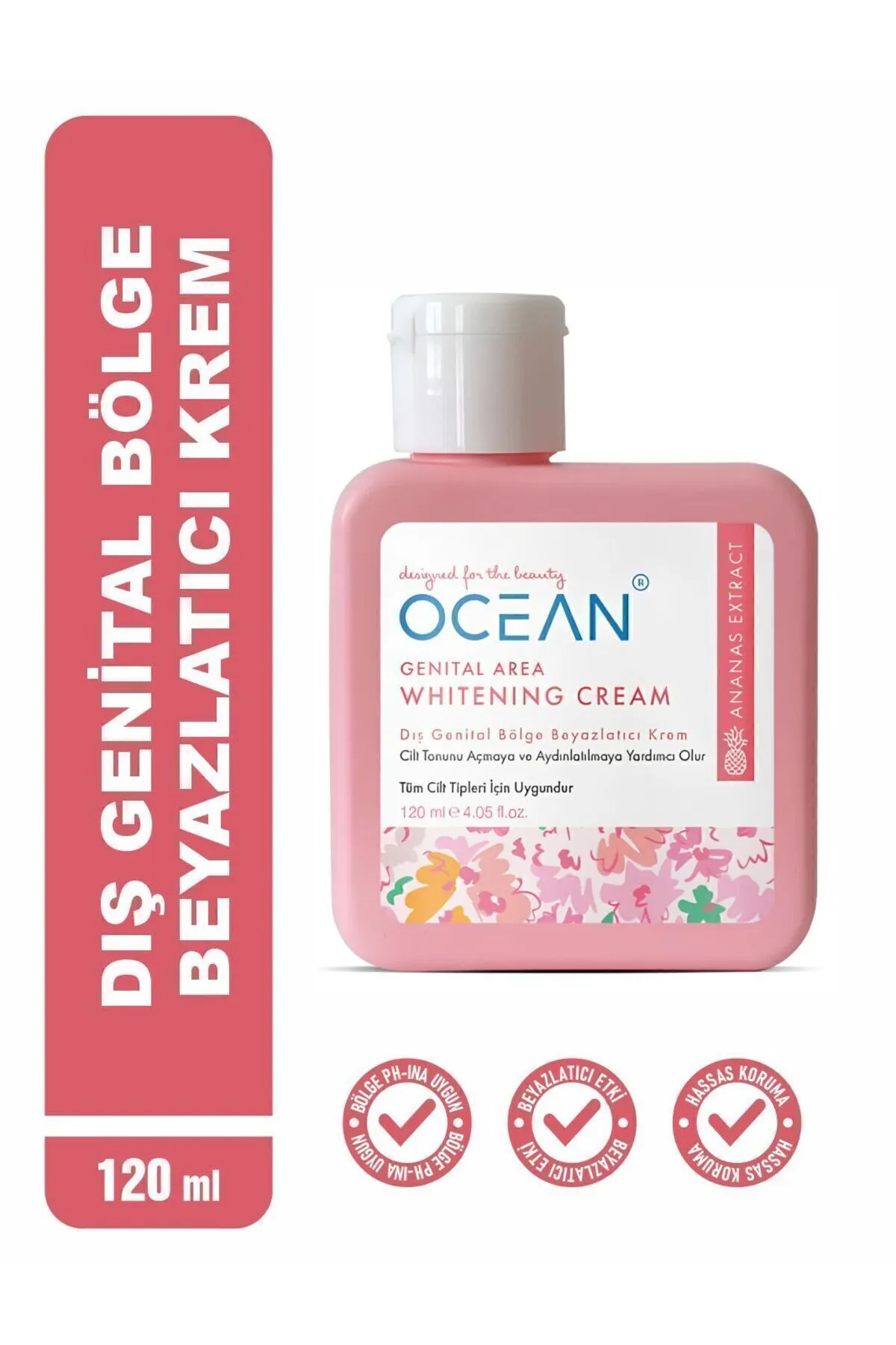 Ocean FLASH EFFECT Bölgesel Beyazlatıcı Krem – Dış Genital, Bikini, Koltuk Altı, Yüz ve Dirsek İçin