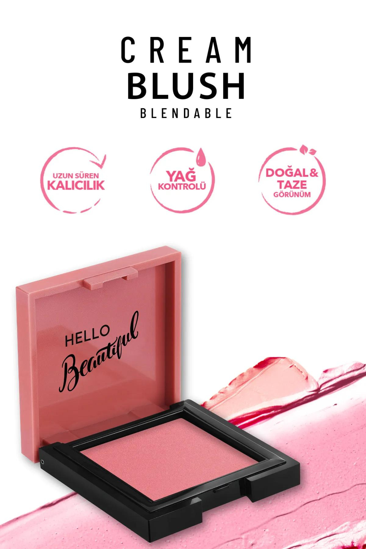 Pastel Profashion Cream Blush Krem Allık No: 41  Finish It Transparan Sabitleyici Pudra
