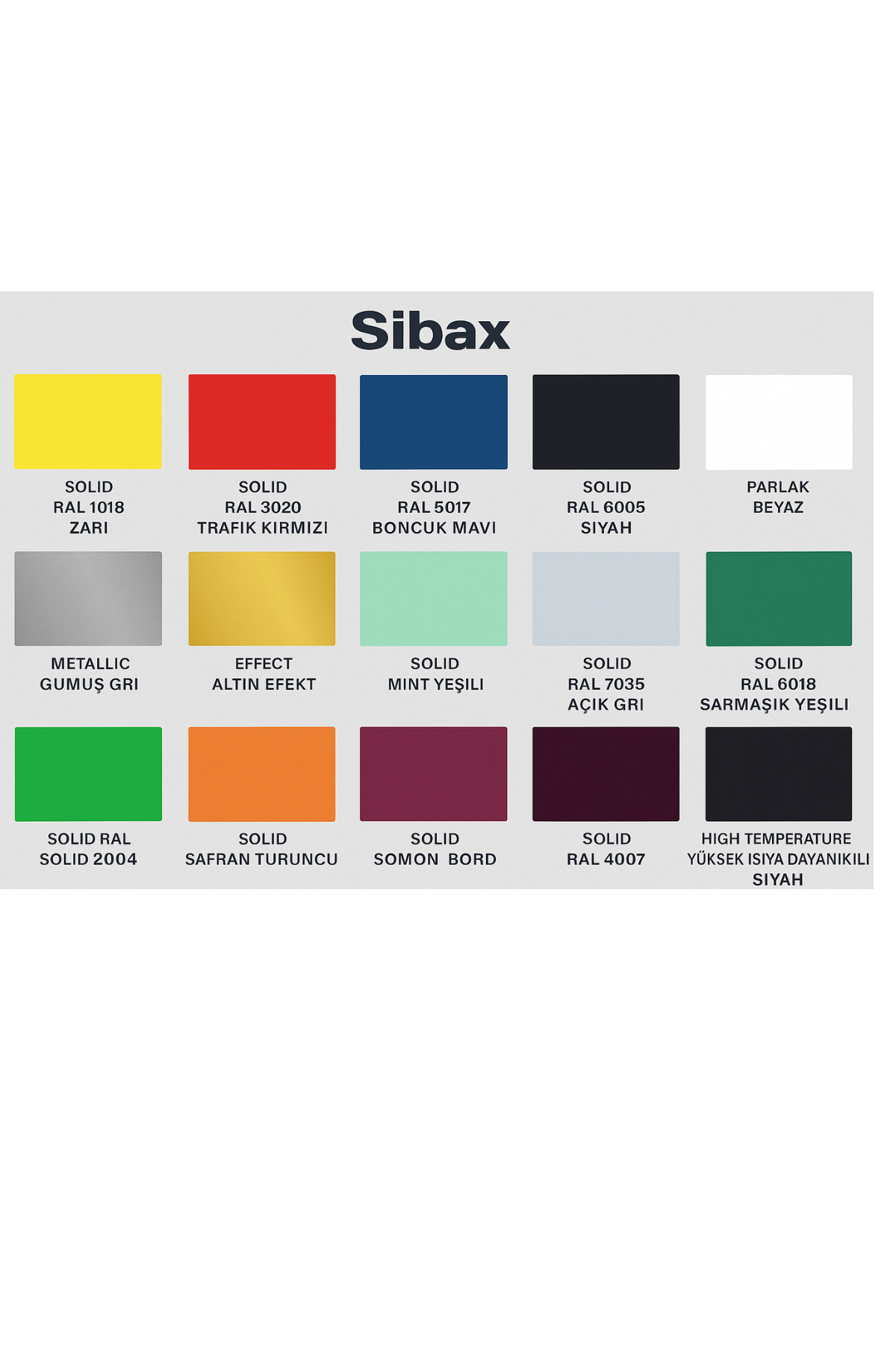 Sibax Akrilik Sprey Boya – 400 ml | Parlak Renkli Hızlı Kuruyan Boya | Metal, Ahşap, Cam, Plastik, Duvar Uyumlu | Tüm Renkler
